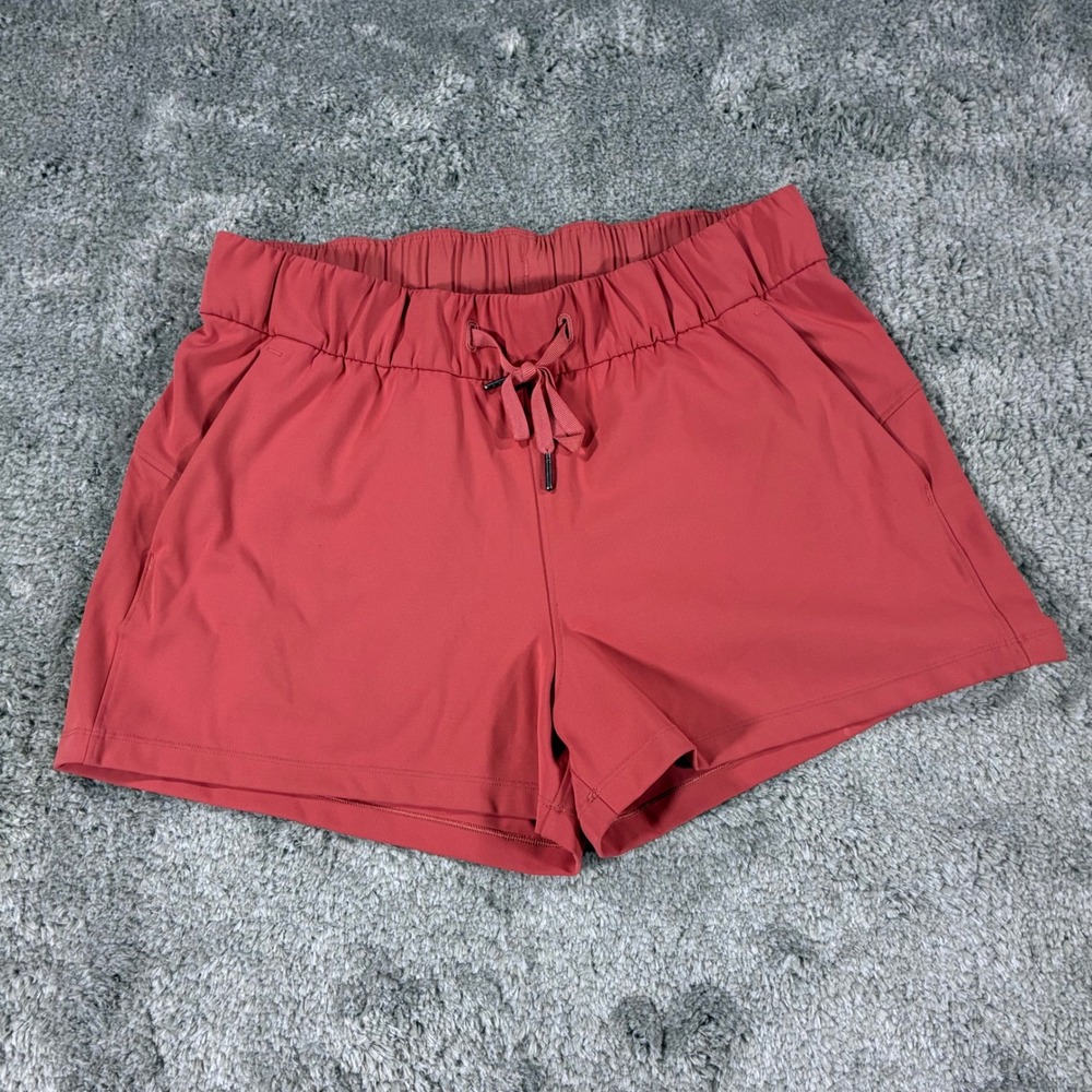 Lululemon On The Fly Short 2.5 Womens 8 Terracotta Red Luxtreme Activewear